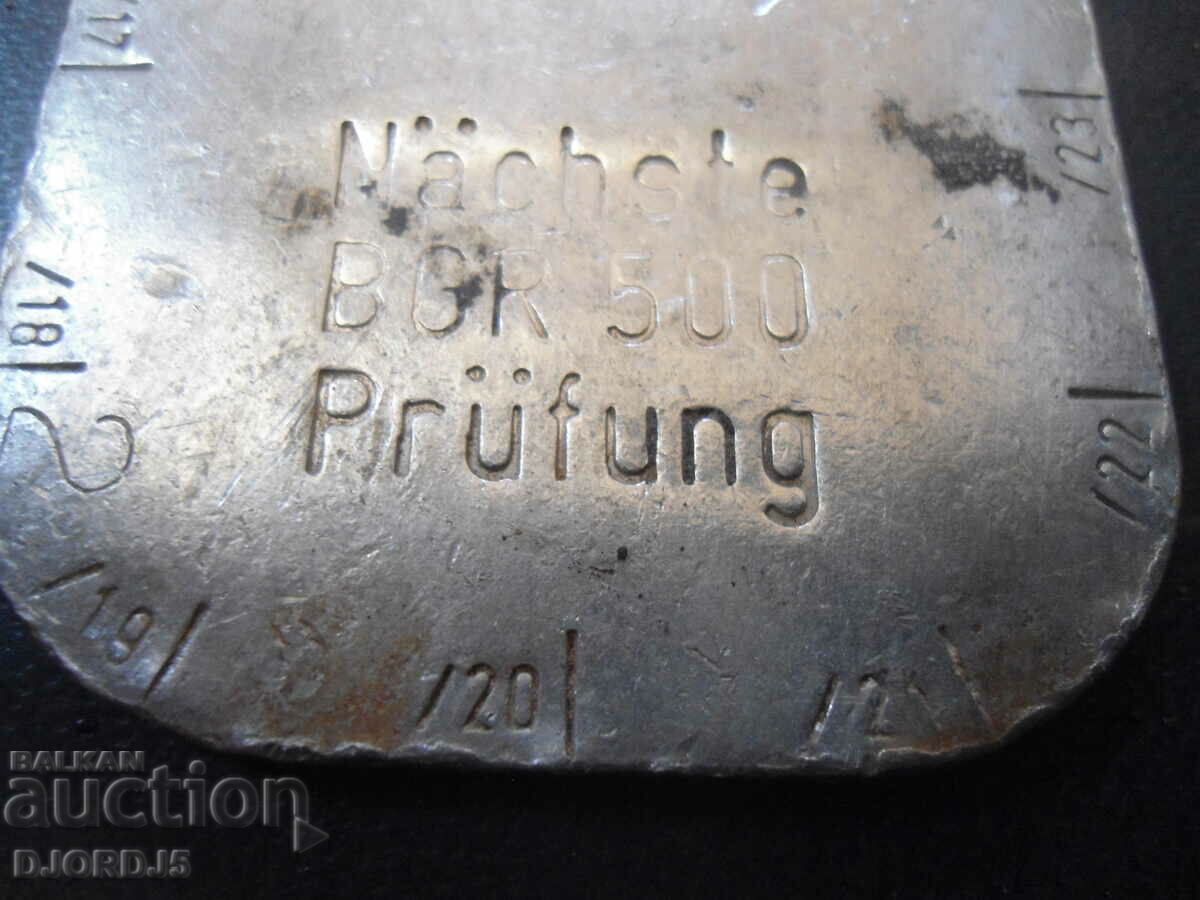 An old metal plate - 5