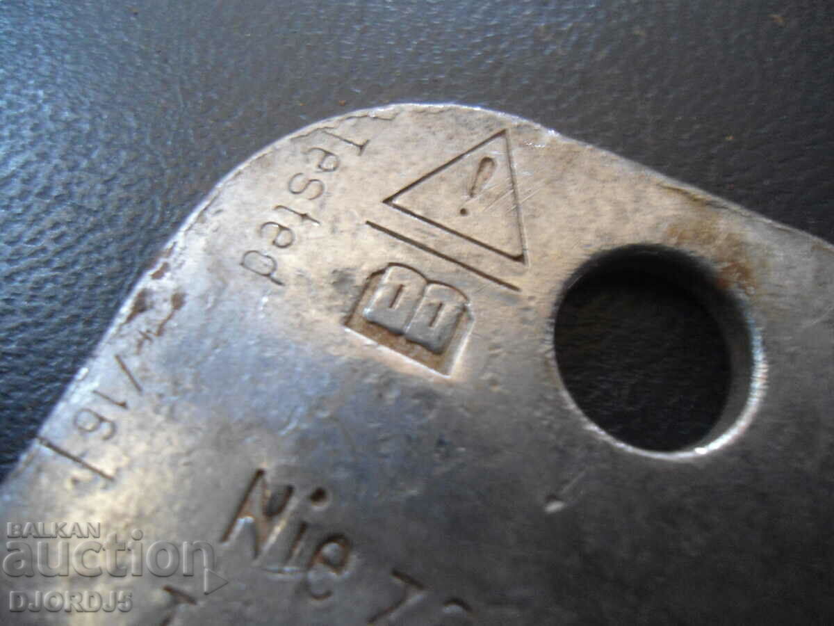 An old metal plate - 6