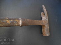 Old formwork hammer, markings