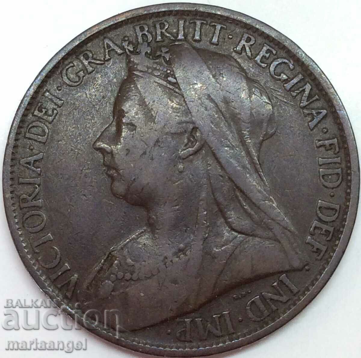 Marea Britanie 1 penny 1901 30mm - destul de rar