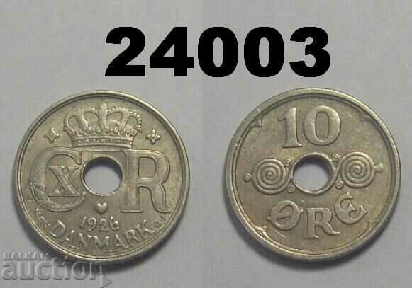 Denmark 10 pound 1926 coin