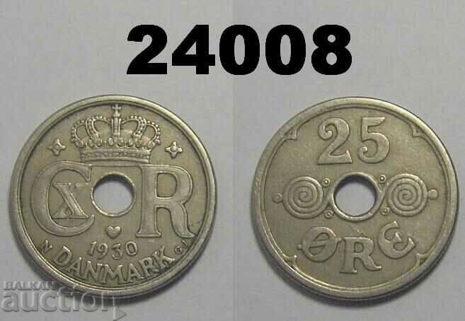 Дания 25 оре 1930 монета