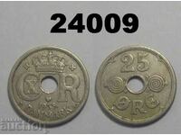 RR! Denmark 25 Ore 1933 coin