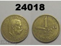 Denmark 1 kroner 1944 coin