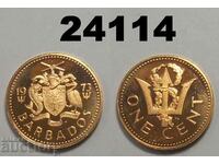Барбадос 1 цент 1973 пруф