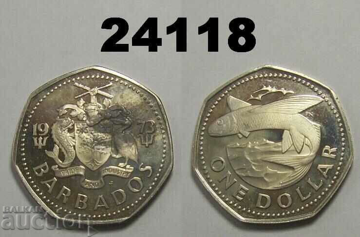 Barbados 1 dollar 1973 - Oxidized