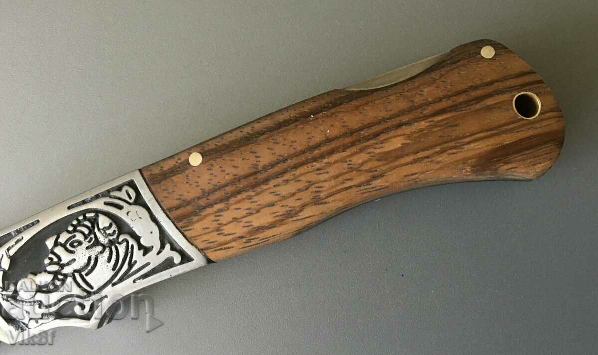 Auction Russian folding pocket knife with case TIGER 90X20 mm, steel 65x13 Auction Russian folding pocket knife with case TIGER 90X20 mm, steel 65x13