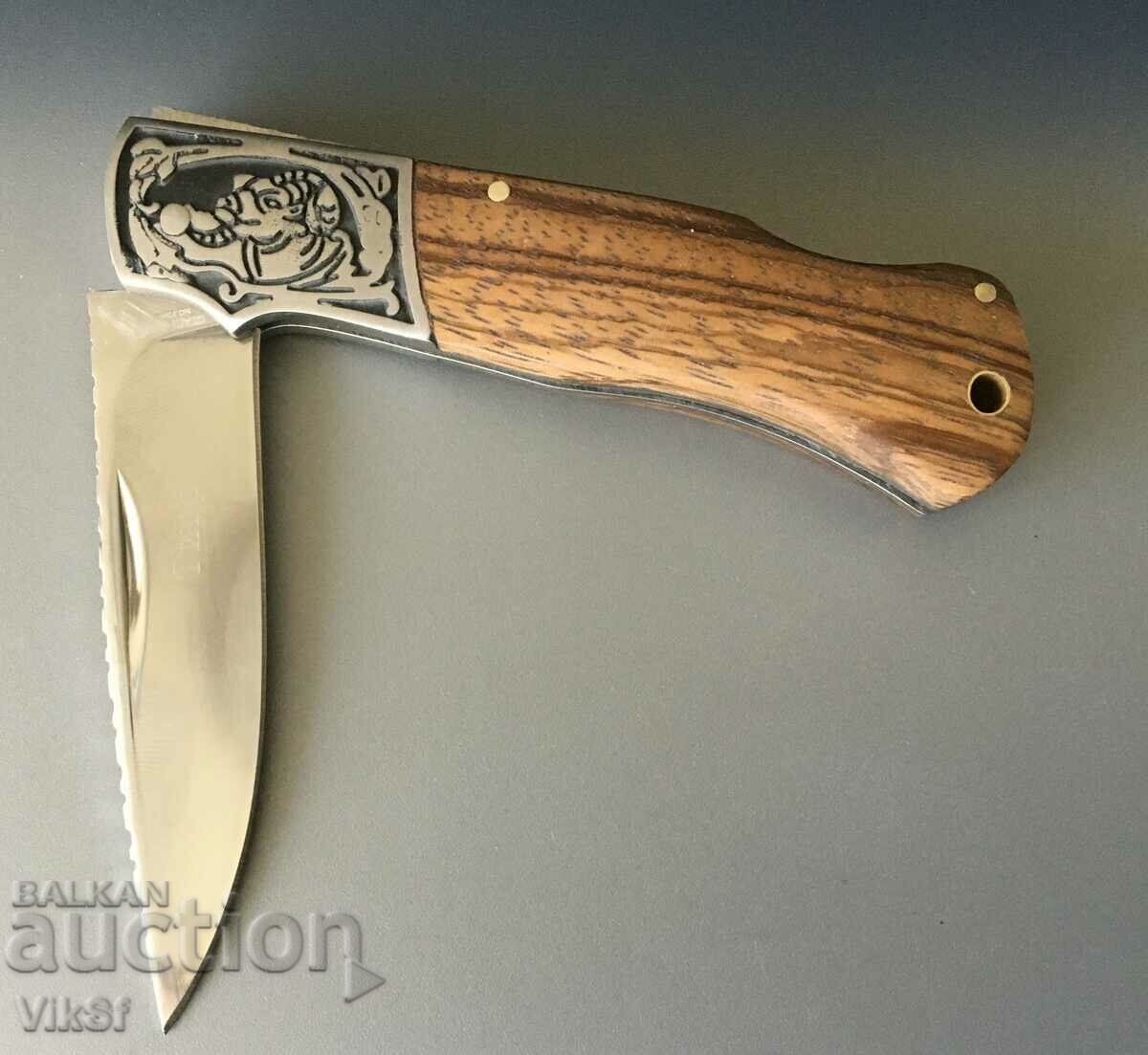 Delivery of Russian folding pocket knife with case TIGER 90X20 mm, steel 65x13 Delivery of Russian folding pocket knife with case TIGER 90X20 mm, steel 65x13