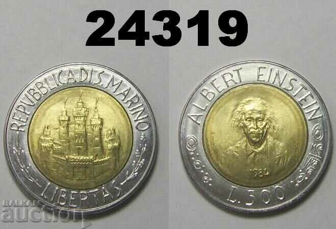 San Marino 500 de lire 1984