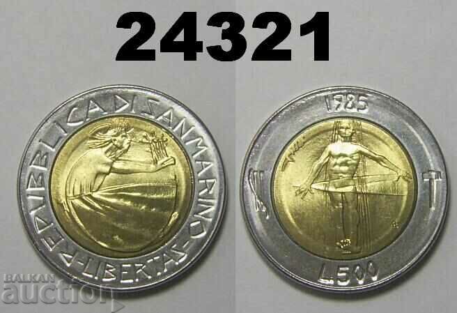 San Marino 500 Lire 1985