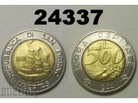 San Marino 500 de lire sterline 1991