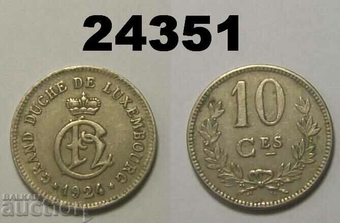 Luxemburg 10 centimes 1924