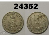 Люксембург 10 сантима 1924