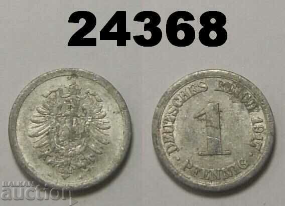 Γερμανία 1 pfennig 1917 Ένα αλουμίνιο