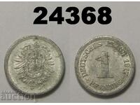 Germania 1 pfennig 1917 A aluminiu