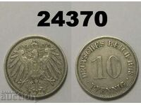 Germany 10 pfenig 1913 G