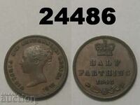 Great Britain 1/2 Farthing 1843 Excellent