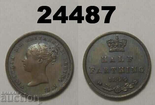 Great Britain 1/2 Farthing 1844 Excellent
