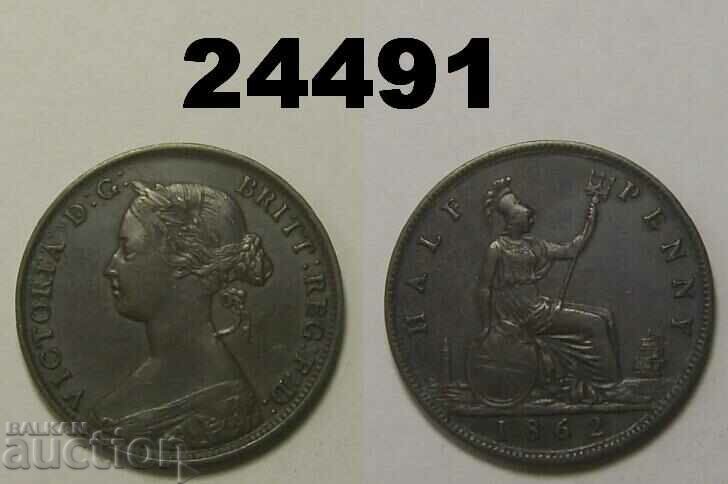 Great Britain 1/2 penny 1862