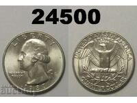 1/4 dolar american 1987 D UNC