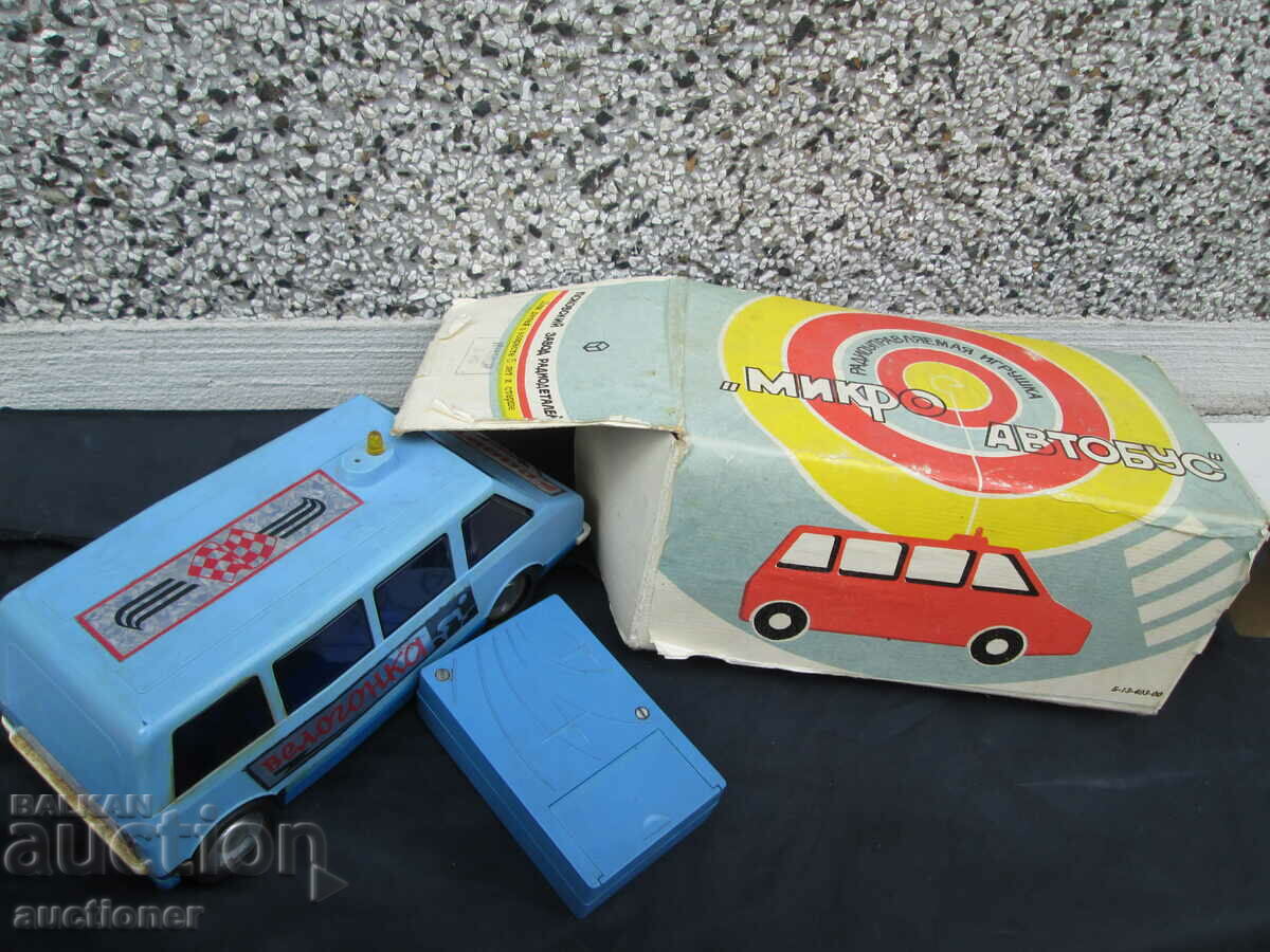 PLASTIC CAR WITH ITS BOX BIKE SPORT - USSR - 7