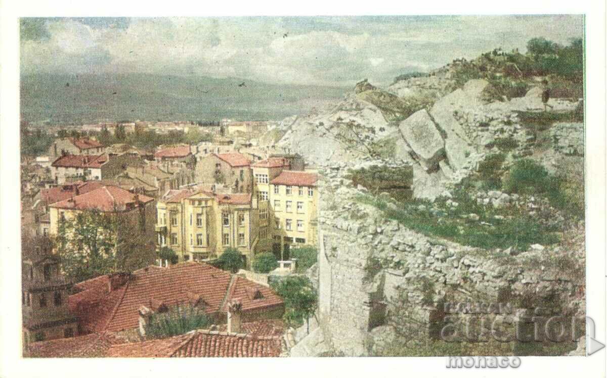 Old card - Plovdiv, View