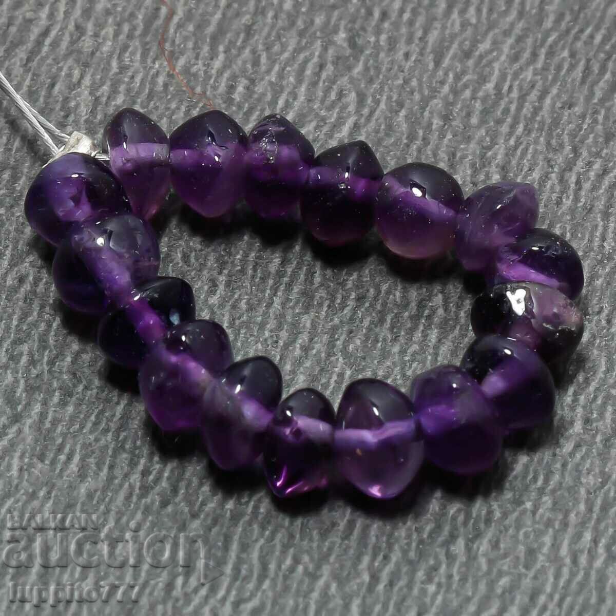 Κορδόνι από φυσικό αμέθυστο της Ουρουγουάης 7,70 καρατίων με τιμή 29.99 BGN | € 15.33 Κορδόνι από φυσικό αμέθυστο της Ουρουγουάης 7,70 καρατίων με τιμή 29.99 BGN | € 15.33