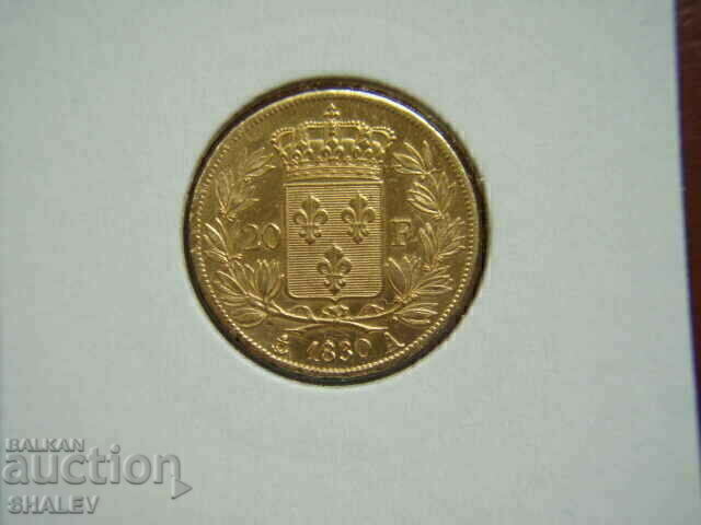 Доставка на 20 Francs 1830 A France (20 франка Франция)/2/ XF/AU (злато)