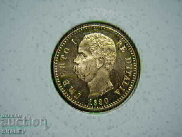 20 Lire 1890 Italy /20 Lire Italy/ (ΣΠΑΝΙΟ!) /2/- AU+ (χρυσός) - 6