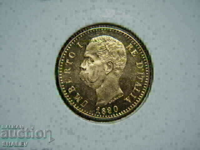 20 Lire 1890 Italy /20 Lire Italy/ (ΣΠΑΝΙΟ!) /2/- AU+ (χρυσός) - 7