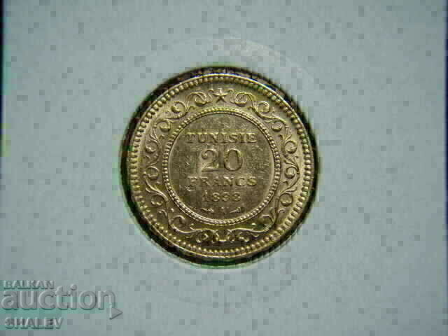 Auction 20 Francs 1898 Tunisia - AU (gold) Auction 20 Francs 1898 Tunisia - AU (gold)