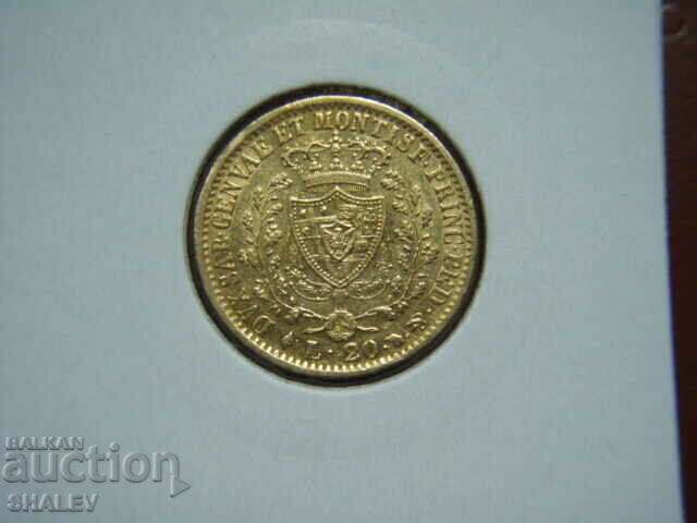 20 Lire 1827 L Sardinia (20 лири Сардиния) - XF/AU (злато) с цена 1659.89 лв. | € 848.69 20 Lire 1827 L Sardinia (20 лири Сардиния) - XF/AU (злато) с цена 1659.89 лв. | € 848.69