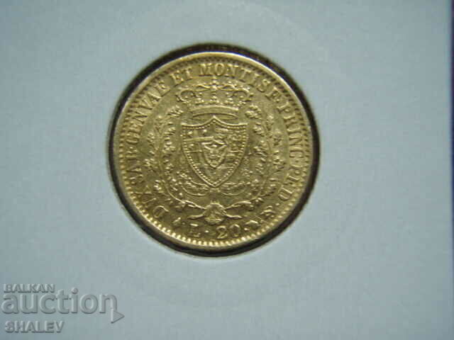 Доставка на 20 Lire 1827 L Sardinia (20 лири Сардиния) - XF/AU (злато) Доставка на 20 Lire 1827 L Sardinia (20 лири Сардиния) - XF/AU (злато)