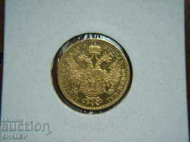 1 Ducat 1879 Austria - XF/AU (aur)