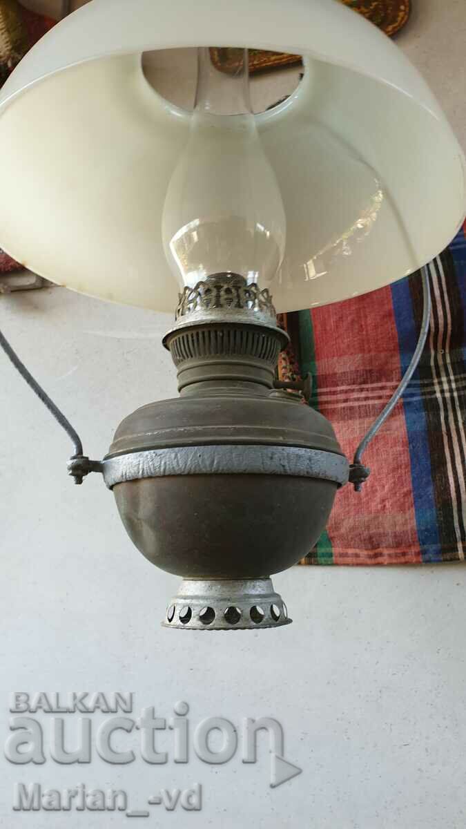 Old 1894 Bradley & Hubbard parlor gas lamp - 5