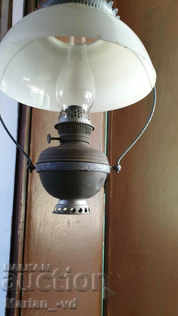 Old 1894 Bradley & Hubbard parlor gas lamp - 7