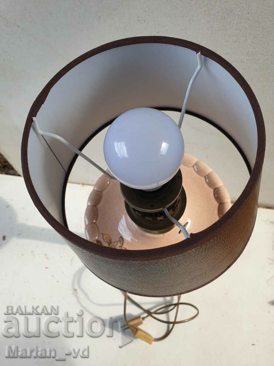 Auction Old large porcelain table lamp Auction Old large porcelain table lamp