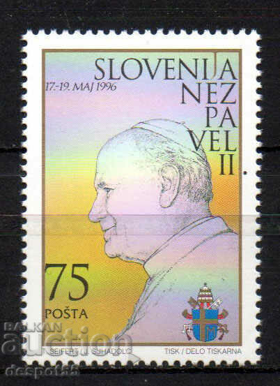 1996. Slovenia. Pope John Paul II.