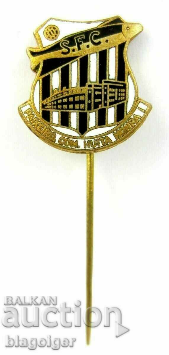 Auction Soccer Badge - Rare Soccer Badge - SANTOS Brazil - Enamel Auction Soccer Badge - Rare Soccer Badge - SANTOS Brazil - Enamel
