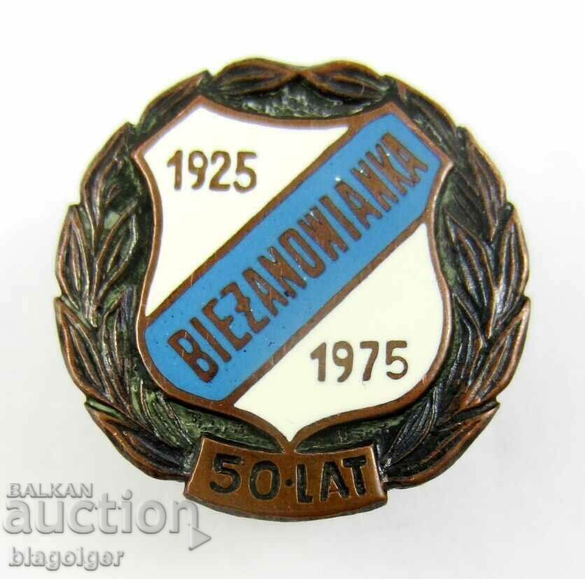 Football Badge-Polish Football Club-Enamel-Screw