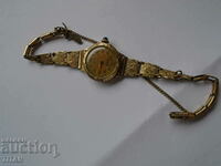 OLD GOLD LADIES WATCH WITH SAPPHIRE