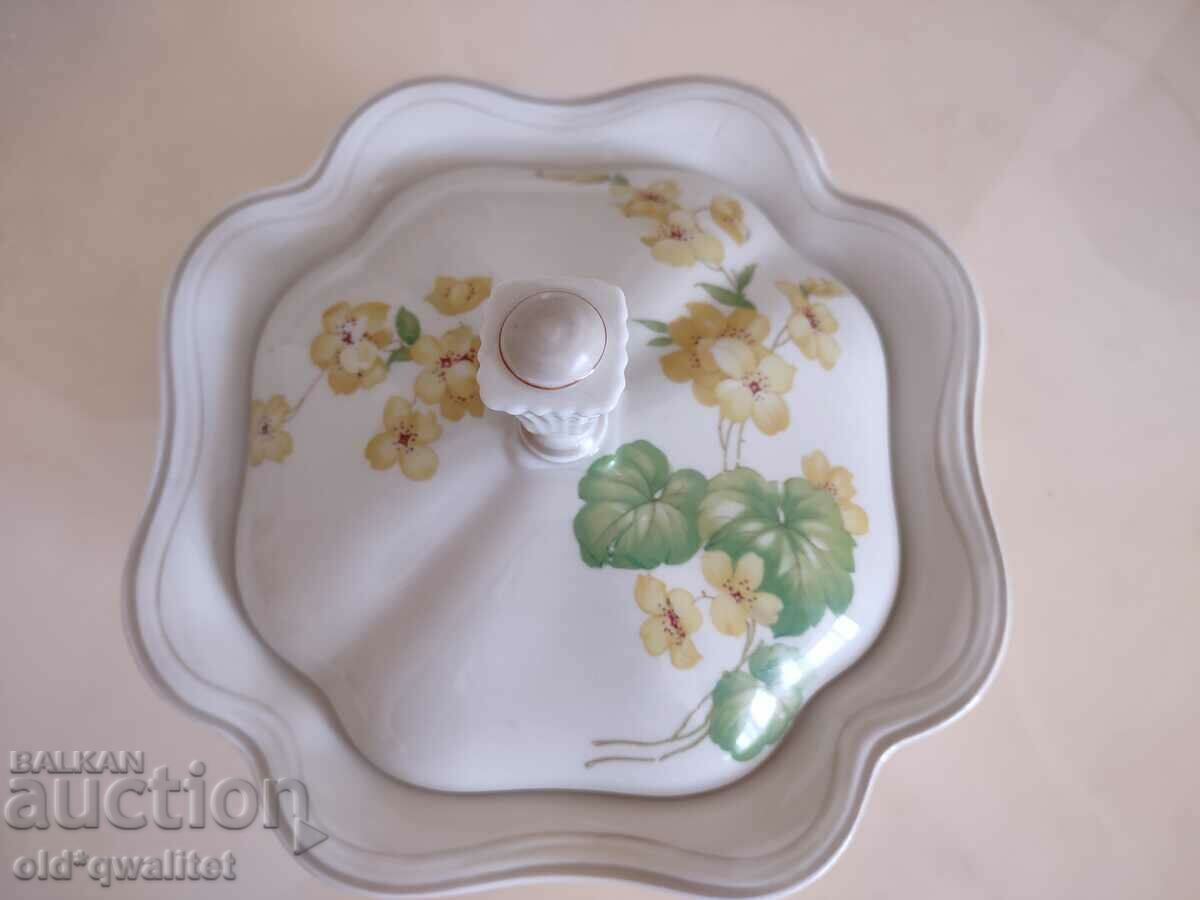 Porcelain flower pot - Germany Weimar, stamps Porcelain flower pot - Germany Weimar, stamps