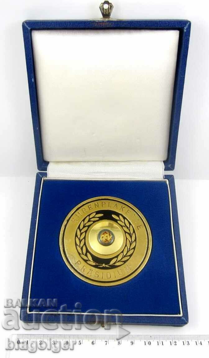Honorary plaque-GDR Football Federation-DDR-Original with price 32.00 BGN | € 16.36 Honorary plaque-GDR Football Federation-DDR-Original with price 32.00 BGN | € 16.36