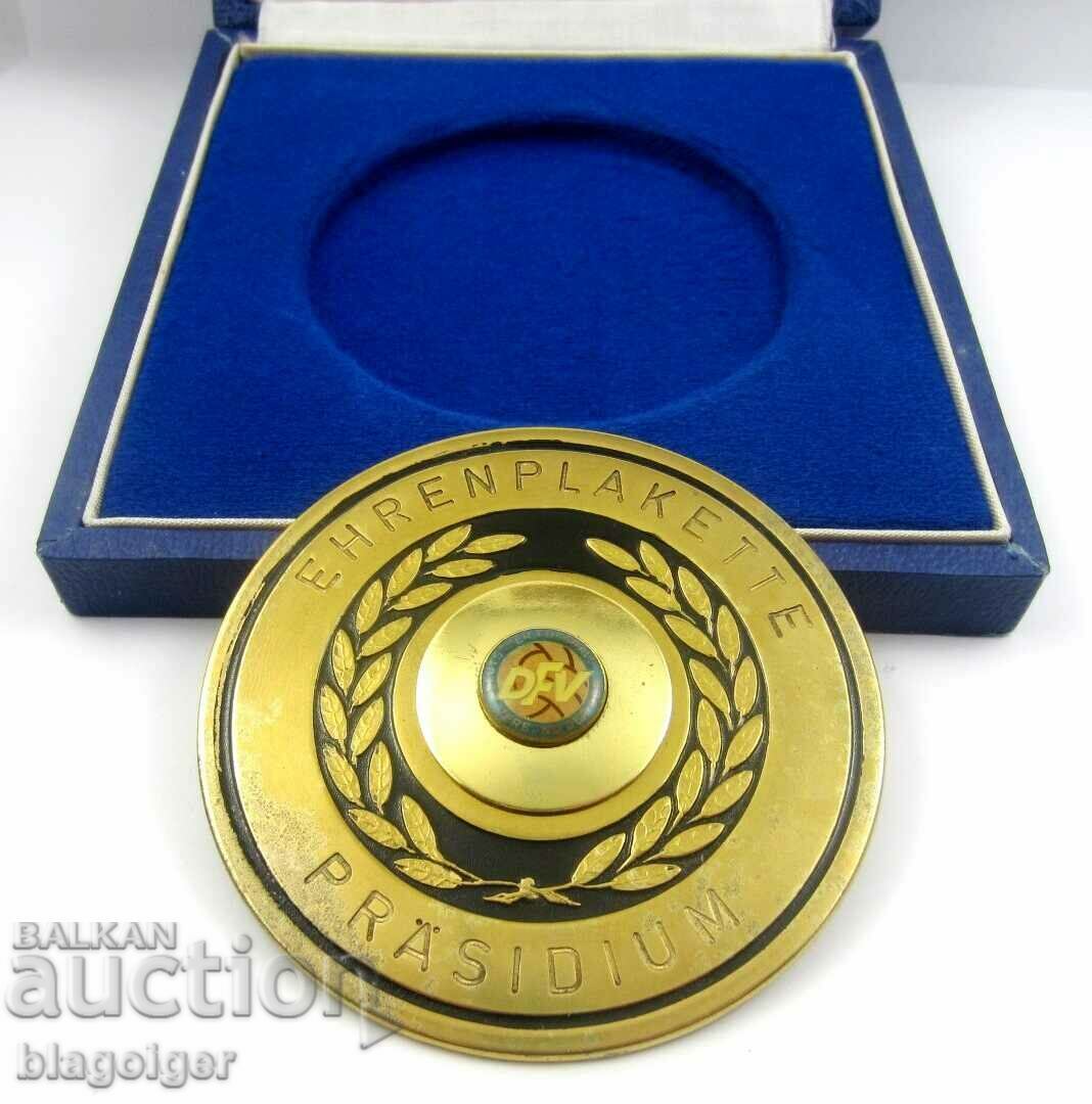 Honorary plaque-GDR Football Federation-DDR-Original