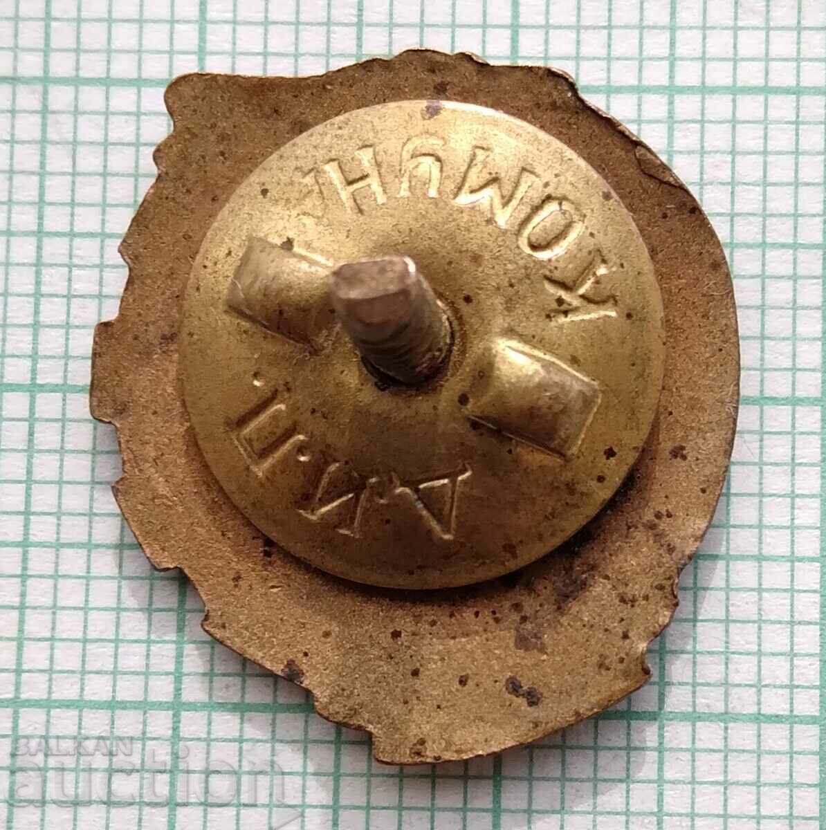 Auction 13004 Badge - DOSO - Ready for PVCO - bronze enamel screw Auction 13004 Badge - DOSO - Ready for PVCO - bronze enamel screw