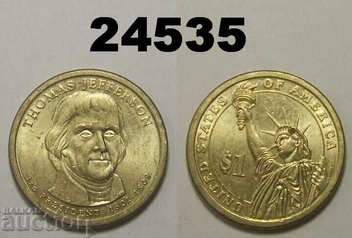 САЩ 1 долар 2007 P Thomas Jefferson