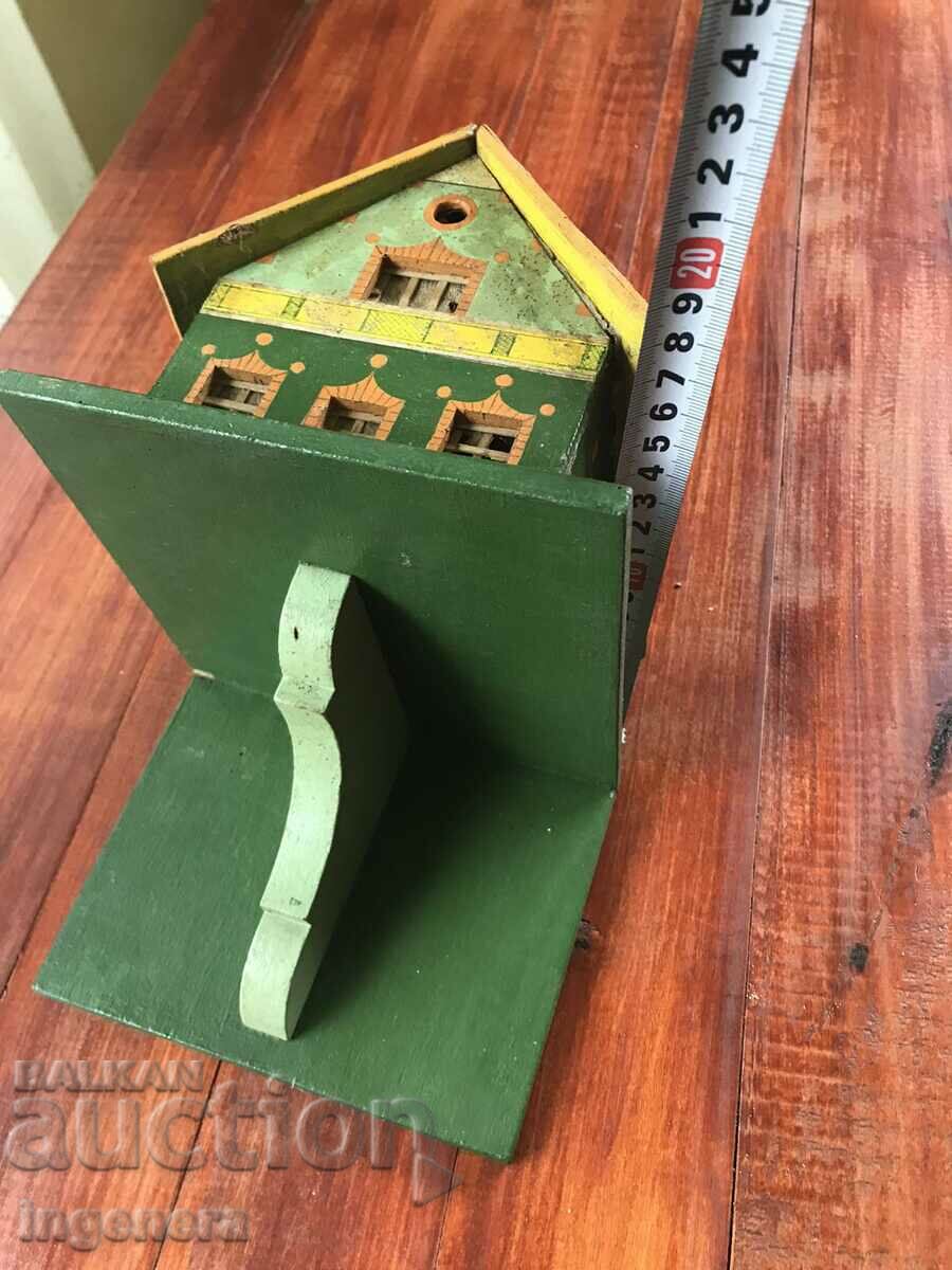 Livrarea CASĂ DIN LEMN DECORATIE PANOU DE PERETE pictată manual