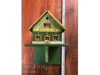 WOODEN HOUSE HAND PAINTED WALL PANEL DECORATION