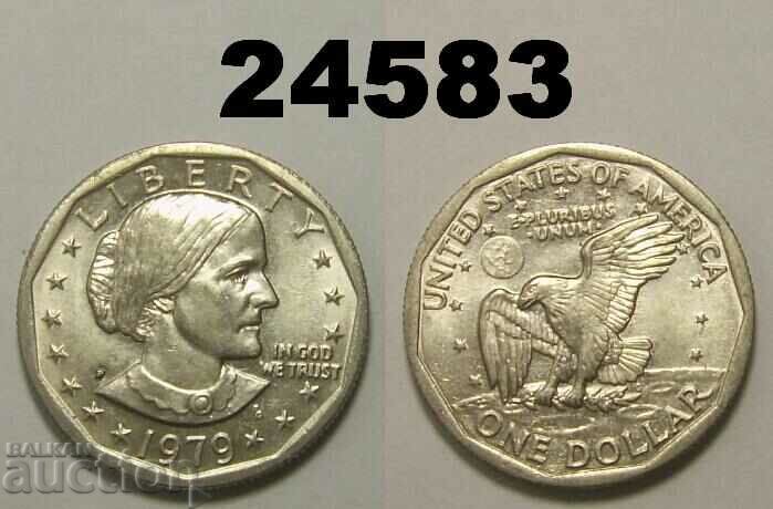 САЩ 1 долар 1979 P  Wide Rim!
