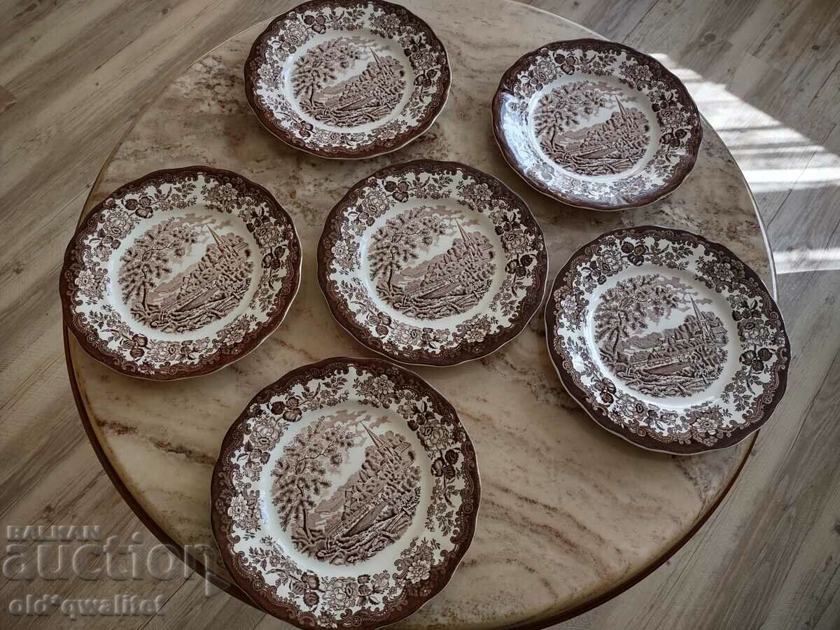 Auction  Service - plot, plates for 6 pers., England, stamps